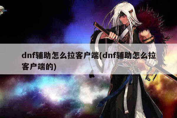 dnf辅助怎么拉客户端(dnf辅助怎么拉客户端的)